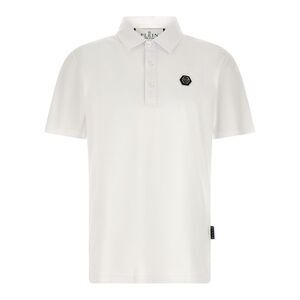 Philipp Plein White Cotton Polo Men's Shirt